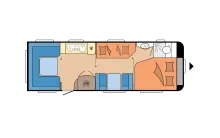 Grundriss Tag Hobby Prestige 720 UKFe