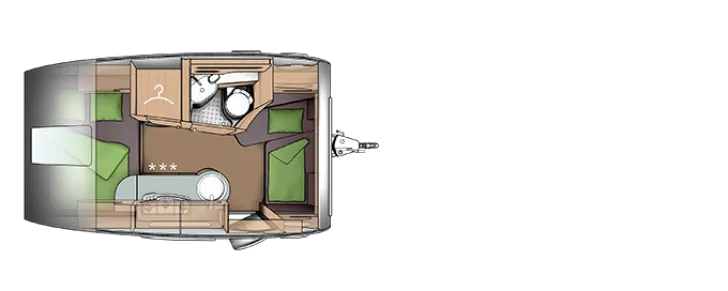 Grundriss Nacht T@B BASIC 400 Metropolis
