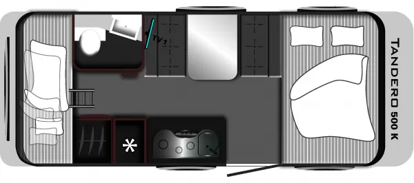Tagesgrundriss LMC Tandero 500 K