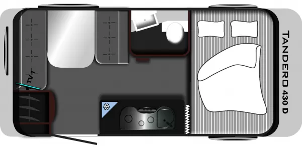 Tagesgrundriss LMC Tandero 430 D