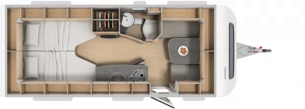 Tagesgrundriss Hymer Eriba Nova Light 442