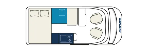 Tagesgrundriss Hymer Free S 600 Blue Evolution