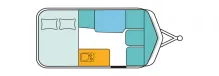 Grundriss Tag Hymer Eriba Touring 430