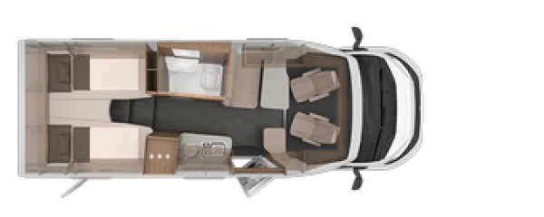 Tagesgrundriss Knaus Van TI 650 MEG VANSATION