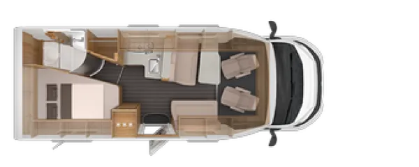 Tagesgrundriss Knaus Sky TI 650 MF Platinum Selection