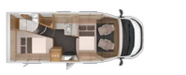 Nachtgrundriss Knaus Sky TI 650 MF Platinum Selection