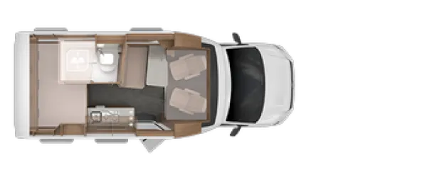 Tagesgrundriss Knaus Tourer VAN 500 MQ Vansation