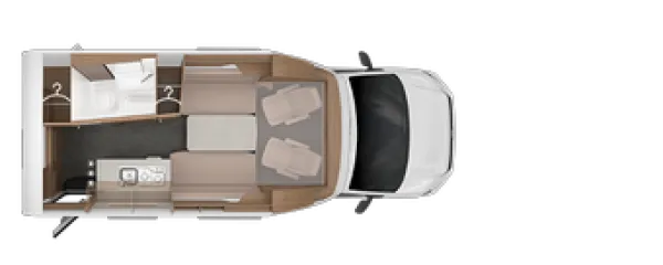 Tagesgrundriss Knaus Tourer VAN 500 LT VANSATION