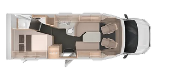 Tagesgrundriss Knaus Van TI Plus 700 LF Platinum Selection