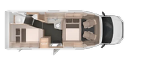 Nachtgrundriss Knaus Van TI Plus 700 LF Platinum Selection