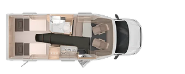 Tagesgrundriss Knaus Van TI Plus 650 MEG Platinum Selection