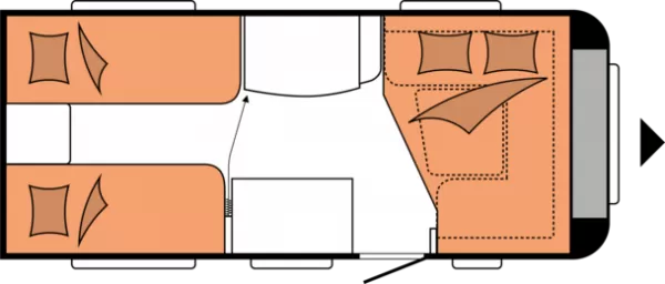 Nachtgrundriss Hobby De Luxe 460 LU