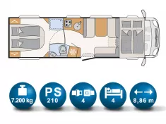 Bild 16 Dethleffs GLOBETROTTER XXL A 9050-2 DBM