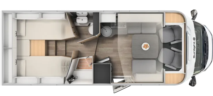 Grundriss Tag Sunlight T 68C Face to face Sitzgruppe