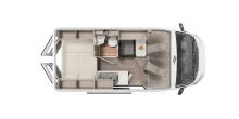 Grundriss Tag Carado CV 540 Navi und RFK