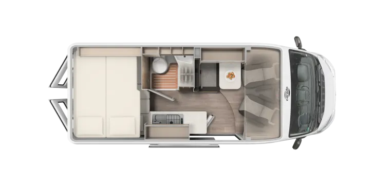Grundriss Tag Carado CV 601 PRO Modell 2026 Sie sparen 5.152,-