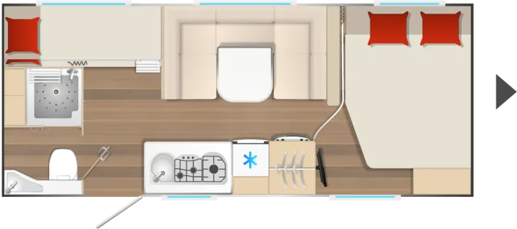 Grundriss Tag Bürstner Averso 560 TK GOODBYE CARAVAN - Aktion