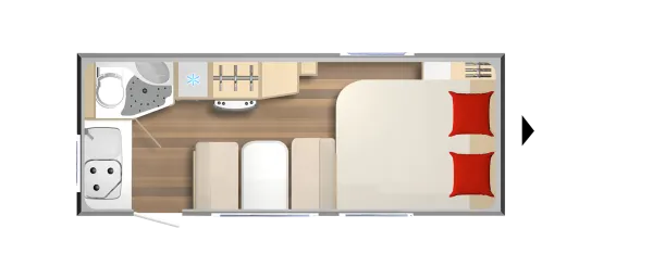 Tagesgrundriss Bürstner Premio Life 480 TS