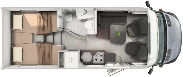 Tagesgrundriss Hymer ML-T 580 Xperience