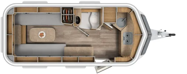 Tagesgrundriss Hymer Eriba Touring 620