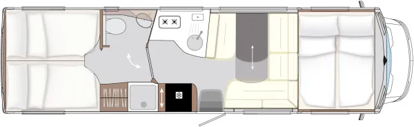 Tagesgrundriss Concorde Cruiser 901 LA/LRA