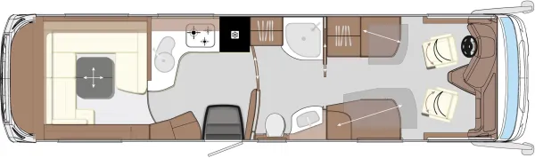Tagesgrundriss Concorde Liner 990 RLI