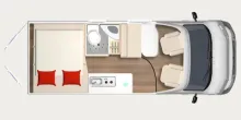 Grundriss Tag Bürstner Campeo C 600 Skyline Listenpreis: 78.330€