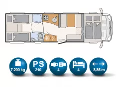 Bild 17 Dethleffs GLOBETROTTER XXL-A 9000-2 EB