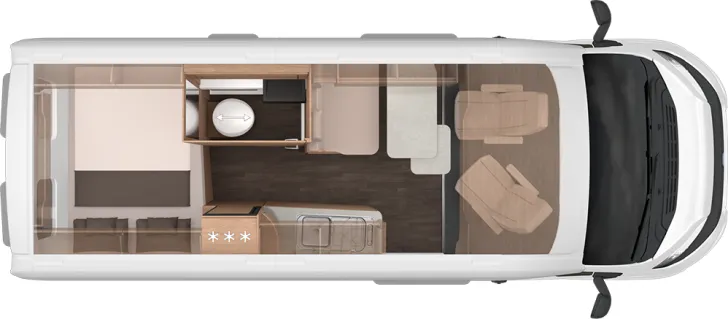Grundriss Tag Knaus BoxLife Pro 600 STREET