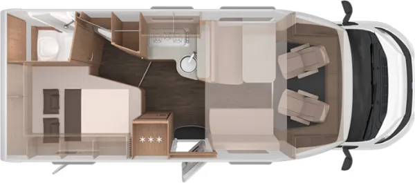 Tagesgrundriss Knaus L!VE WAVE 650 MF Platinum Selection