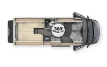 Grundriss Tag Malibu genius 641 LE 4x4 performance Listenpreis: 158.490€