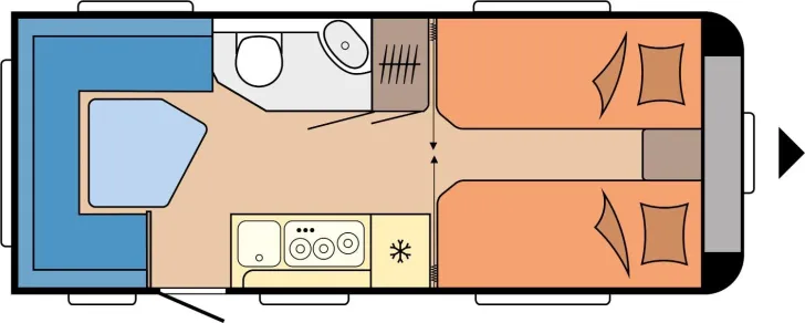 Fahrzeugbild Hobby Maxia 495 UL 1800kg, Bettverbreiterung + Polster #2