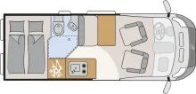 Fahrzeugbild Dethleffs Globetrail 600 DR Fiat Combi6D,Schlafdach,8G-Aut #2