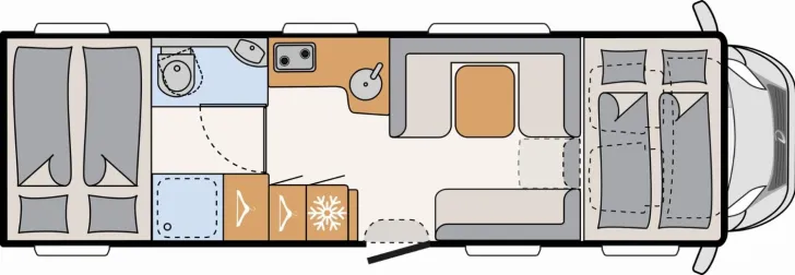 Fahrzeugbild Dethleffs XL A 7872-2 32-Zoll-TV, Radträger, SAT-Anlage #2