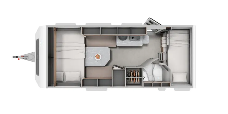 Grundriss Tag Hymer Eriba Novaline 515 Auflastung auf 1.800 kg