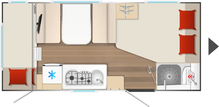 Grundriss Tag Bürstner B66 480 TK Auflastung 1.700 kg