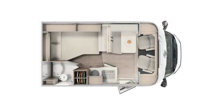 Grundriss Tag Carado T 135 Pro+ Modell 2026 Sie sparen 6.412,-