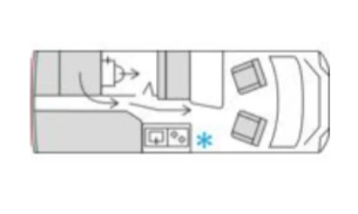 Grundriss Tag Bürstner Habiton HM 6.0 Automatik*170PS