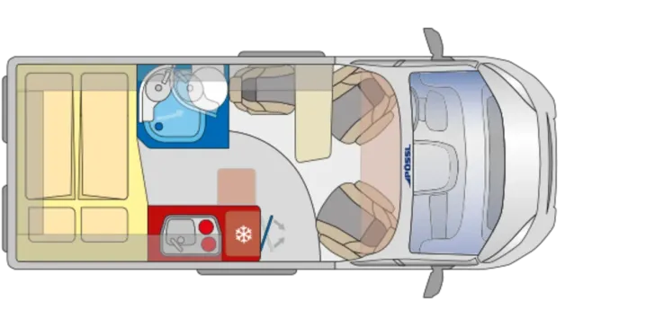Grundriss Tag Pössl Summit SHINE 540 Modell 2026 Sie sparen 3.345,-