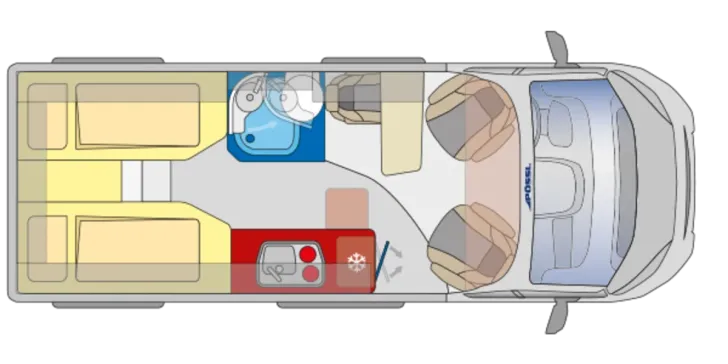 Grundriss Tag Pössl Summit SHINE 600 L Sie sparen 3.599,-