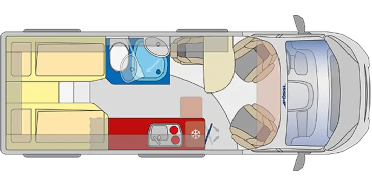 Grundriss Tag Pössl Summit SHINE 640 Sie sparen 4.082,-