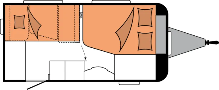 Grundriss Nacht Hobby De Luxe 400 SFe