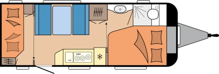 Grundriss Tag Hobby De Luxe 540 KMFe IC Sondermodell