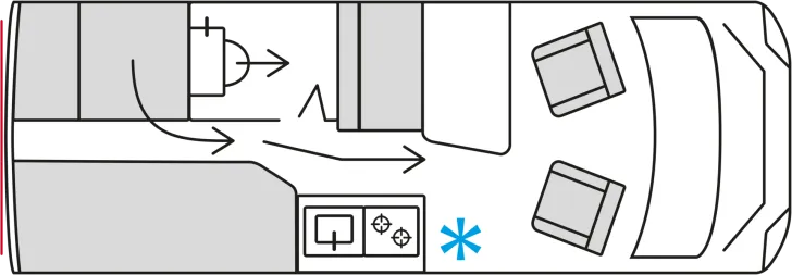 Grundriss Tag Bürstner Habiton HM 6.0 Sie sparen 1.939,-