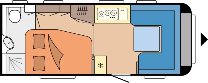 Grundriss Tag Hobby Excellent 540 WFU - Modell 2024