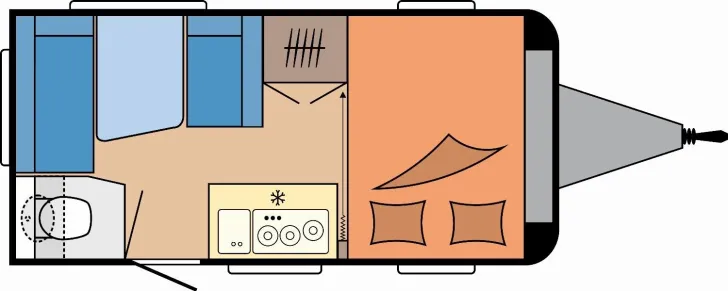 Grundriss Tag Hobby OnTour 390 SF - Modell 2026