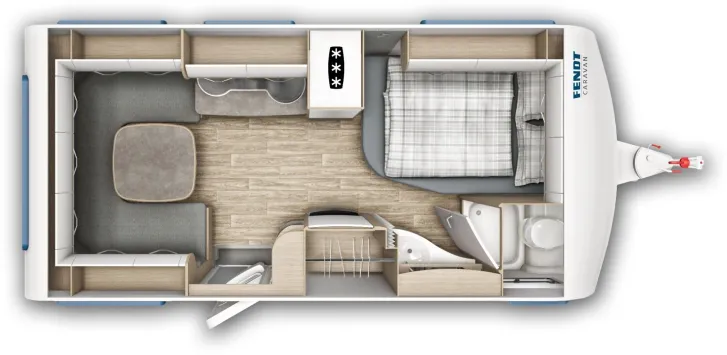 Grundriss Tag Fendt Bianco Selection 465 SFB Klima, Vorzelt, Markise