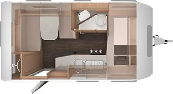 Grundriss Tag Knaus Sport 420 QD 1500kg Ambientebeleuchtung 2026