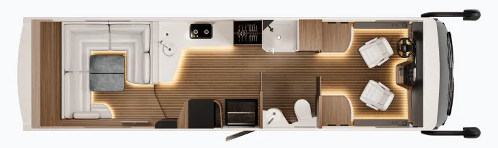 Grundriss Tag Concorde Carver 890 RLI GSRII*Hubstütze*Assistenzsyst.