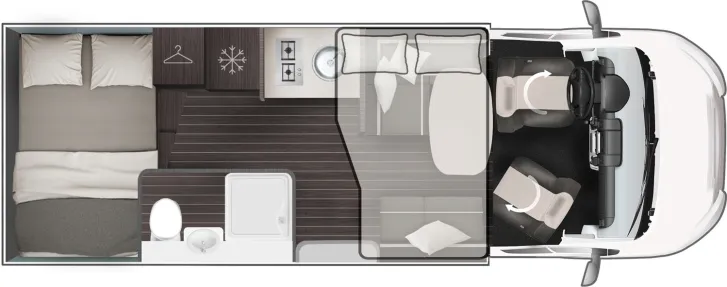 Grundriss Tag Roller Team Zefiro 295 TL TV WiFi 2xLithium 400W Solar 2026